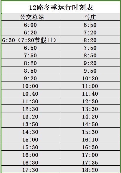 迁安12路最新时刻表详解及最新时间表公布