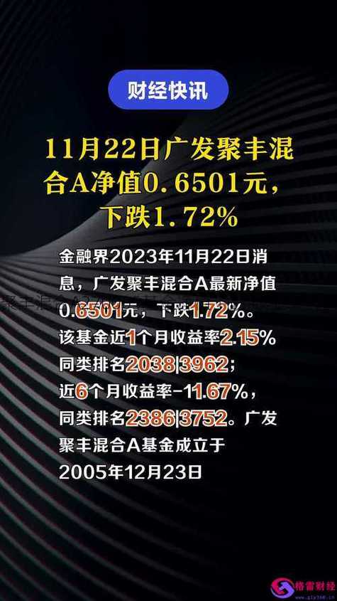 广发聚丰基金最新净值及展望分析